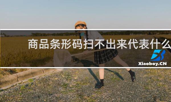 商品条形码扫不出来代表什么