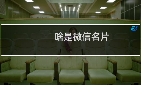 啥是微信名片