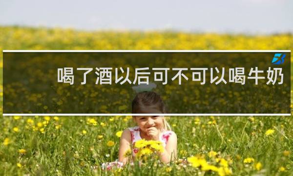 喝了酒以后可不可以喝牛奶