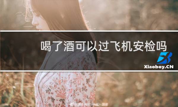 喝了酒可以过飞机安检吗