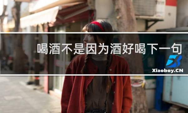 喝酒不是因为酒好喝下一句