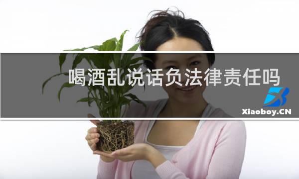 喝酒乱说话负法律责任吗