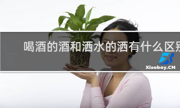 喝酒的酒和洒水的洒有什么区别
