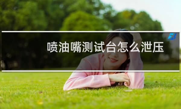 喷油嘴测试台怎么泄压