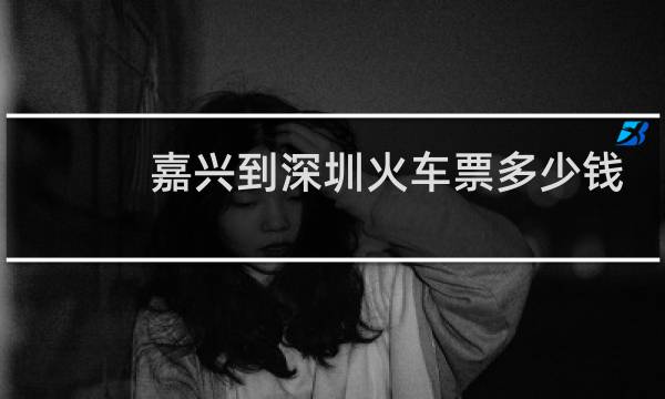 嘉兴到深圳火车票多少钱