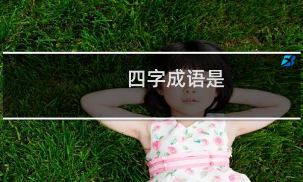 四字成语是