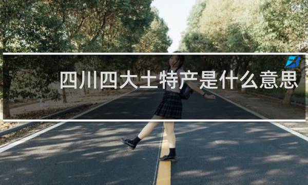 四川四大土特产是什么意思
