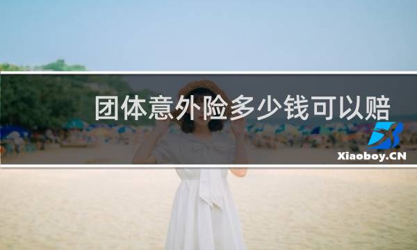 团体意外险多少钱可以赔