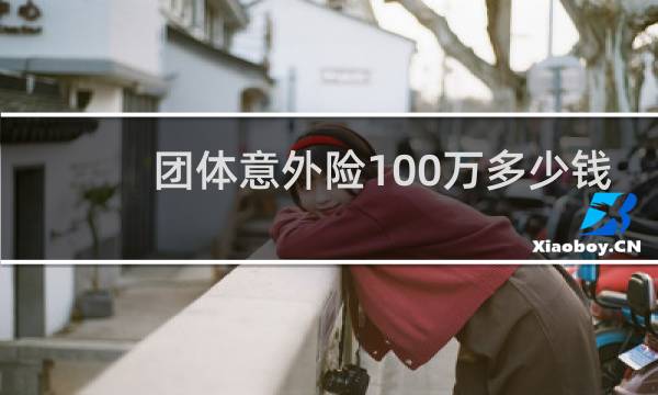 团体意外险100万多少钱