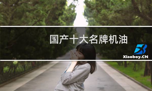国产十大名牌机油