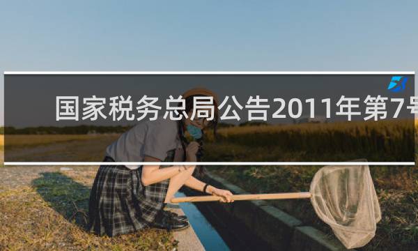 国家税务总局公告2011年第7号