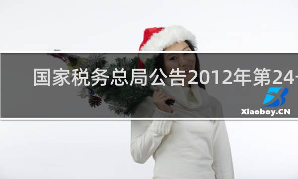 国家税务总局公告2012年第24号