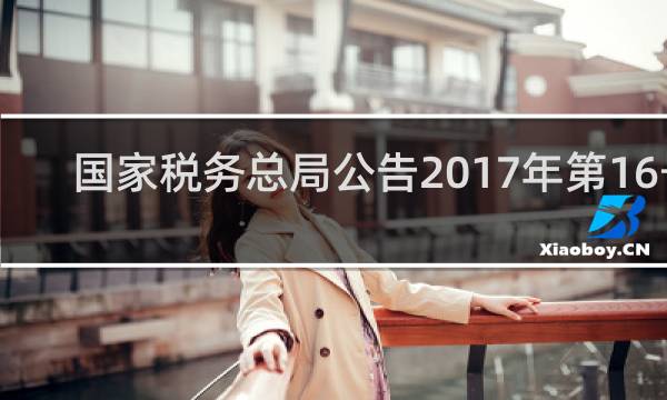 国家税务总局公告2017年第16号
