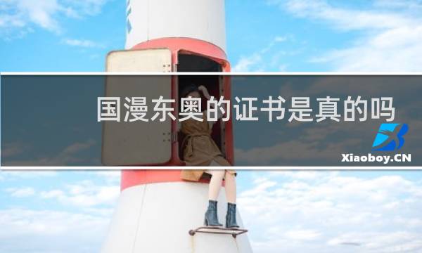 国漫东奥的证书是真的吗