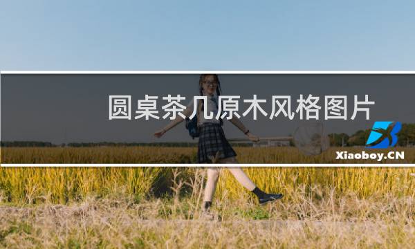 圆桌茶几原木风格图片