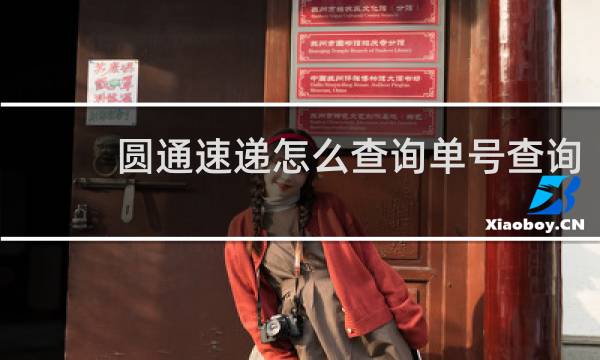 圆通速递怎么查询单号查询