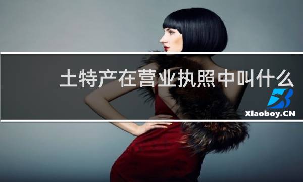 土特产在营业执照中叫什么