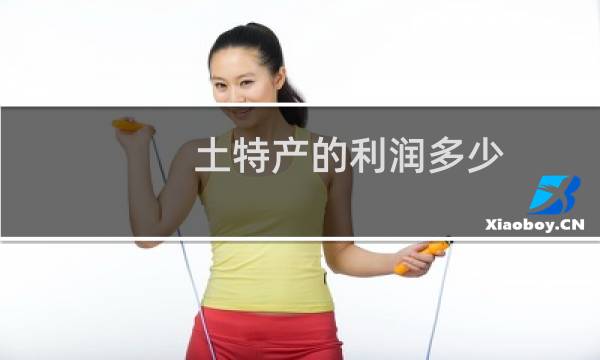 土特产的利润多少