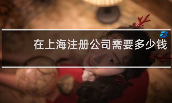 在上海注册公司需要多少钱