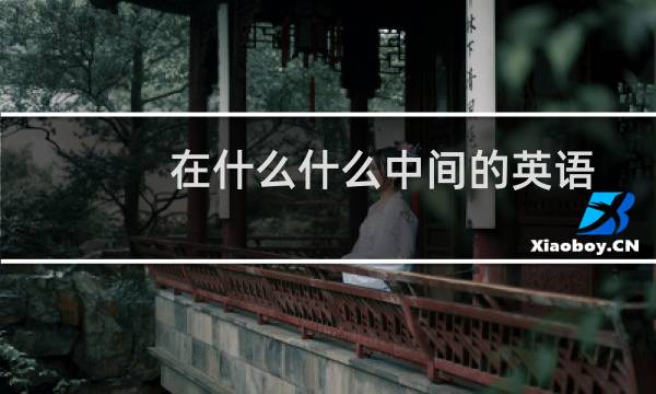 在什么什么中间的英语