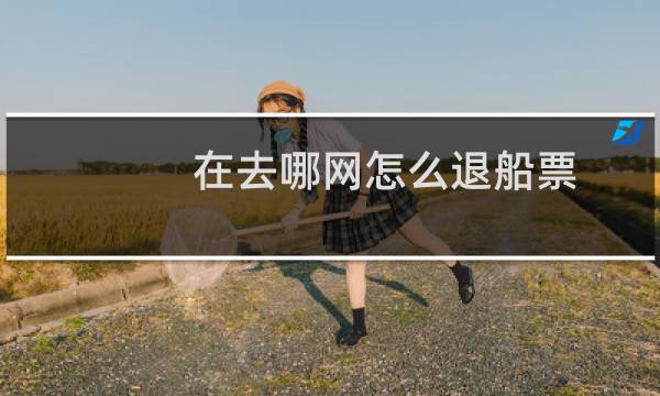 在去哪网怎么退船票
