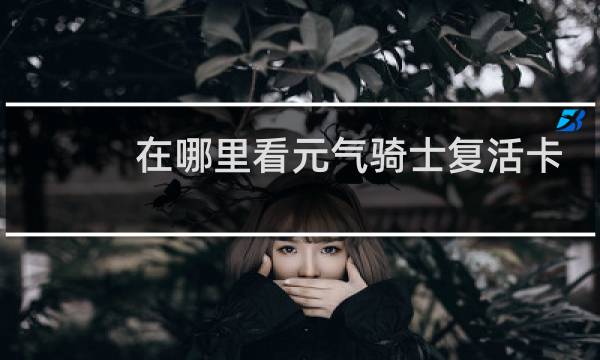 在哪里看元气骑士复活卡