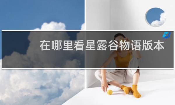 在哪里看星露谷物语版本