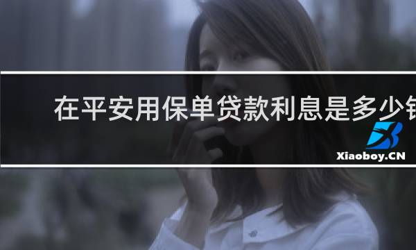 在平安用保单贷款利息是多少钱