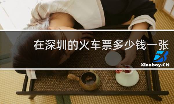 在深圳的火车票多少钱一张