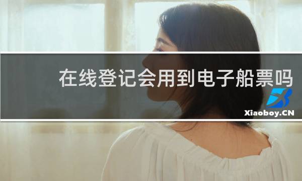 在线登记会用到电子船票吗