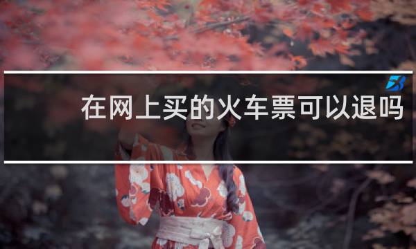 在网上买的火车票可以退吗