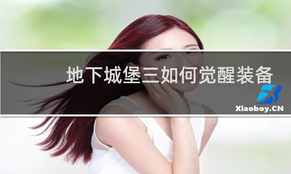 地下城堡三如何觉醒装备