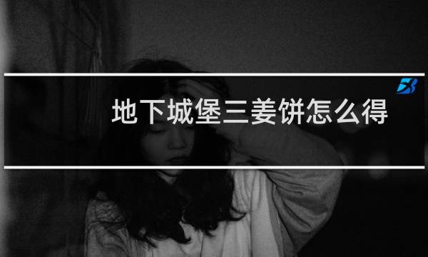 地下城堡三姜饼怎么得