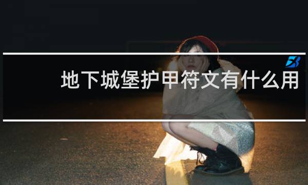 地下城堡护甲符文有什么用