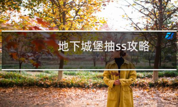 地下城堡抽ss攻略