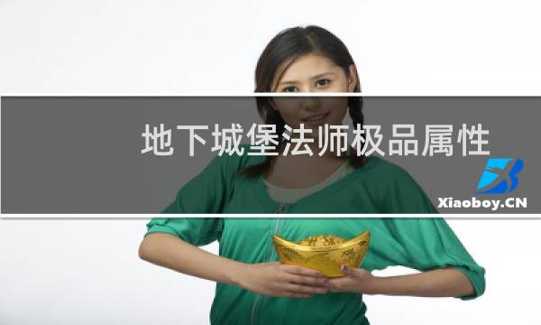 地下城堡法师极品属性