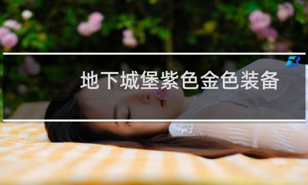 地下城堡紫色金色装备