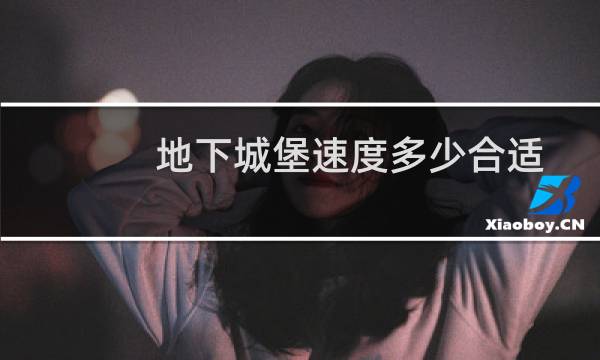 地下城堡速度多少合适