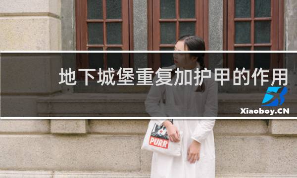 地下城堡重复加护甲的作用