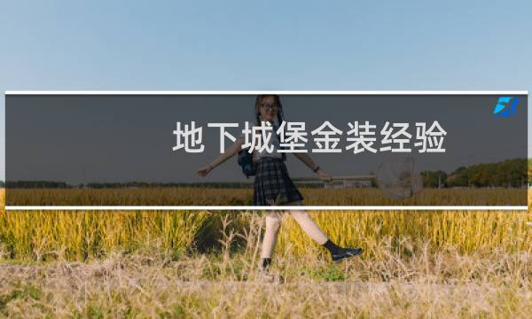 地下城堡金装经验