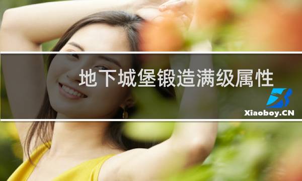 地下城堡锻造满级属性