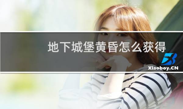 地下城堡黄昏怎么获得
