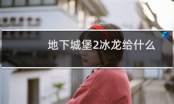 地下城堡2冰龙给什么
