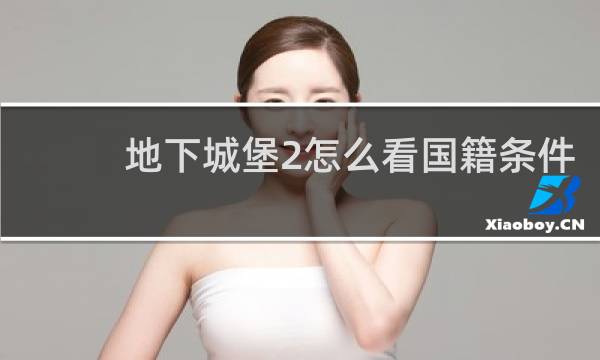 地下城堡2怎么看国籍条件