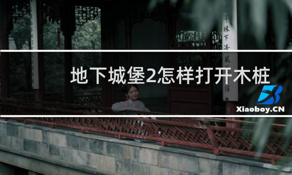 地下城堡2怎样打开木桩
