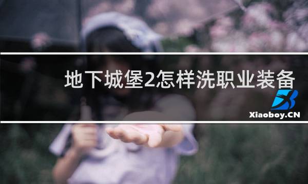 地下城堡2怎样洗职业装备