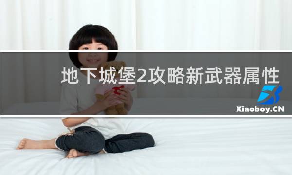 地下城堡2攻略新武器属性