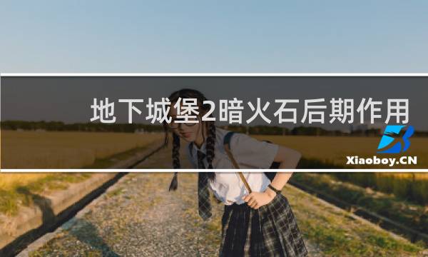 地下城堡2暗火石后期作用