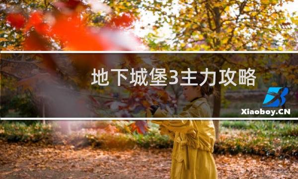 地下城堡3主力攻略