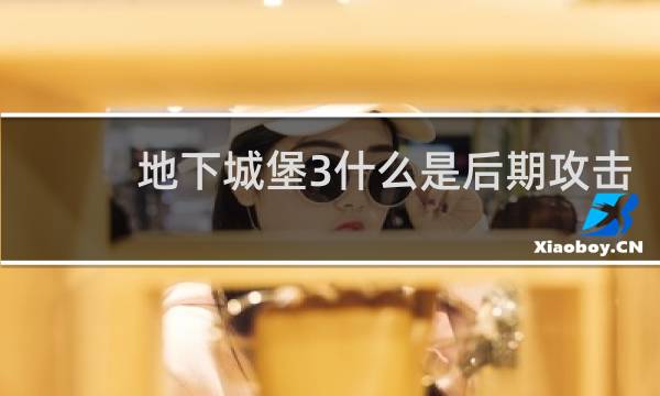 地下城堡3什么是后期攻击